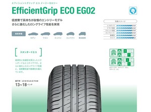 ◎静粛性◎長持ち◎日本製 EfficentGrip ECO EG02 175/55R15 77V 1本価格 ４本送料込みで37,800円～