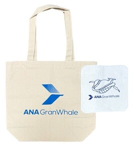 ANA グランホエール トート 今治タオル セット GranWhale TOTE BAG 全日空 航空機 バーチャル 旅行 バッグ グッズ コレクション デコ 新品