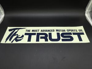 【The TRUST ステッカー】トラスト GReddy グレッディ/入手困難/当時物 サイズ:ヨコ460mm タテ110mm/色:紺色★新品未使用★