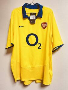 A7/113★レア★デッドストック★プレミアリーグ Premier League★モロッコ製★ナイキ NIKE アーセナル Arsenal 03-04 Away ユニ☆XL