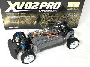 タミヤ 1/10RC XV-02 PRO シャーシーキット メカ付き 完成品