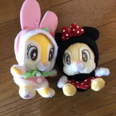 ディズニー　ミスバニーぬいぐるみキーチェーン