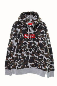 シュプリーム SUPREME 12AW Box Logo Hooded Sweatshirt CAMO プルオーバー パーカーM【ブランド古着ベクトル】240301☆AA★ メンズ