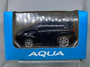 トヨタ アクア TOYOTA AQUA ミニカー プルバックカー ノベルティ 非売品 箱使用感 黒