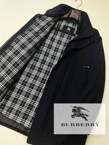 F10 【2wayコーデ!!】ノバチェック!! 定価14万●超美品BURBERRY LONDON●撥水加工!!ジップアップジャケット　バーバリーブルゾン メンズ