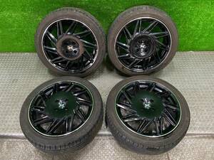 205/45R17 FALKEN ZIEX ZE914 2020年製 ラジアルタイヤ 夏 4本 レアマイスター PREMIX アルミホイールセット 17×6.5J PCD100 4穴 50