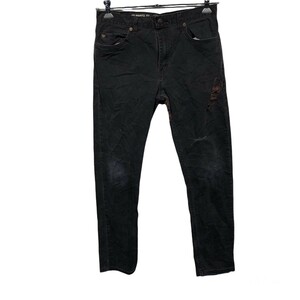 dickies black デニムパンツ スキニー ディッキーズ ブラック デニムパンツ スキニー W32 USA古着 sb312-146