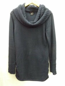 美品★CalvinKlein jeans◎カルバンクライン ジーンズ/切替長袖ニット/ネイビー/紺/Mサイズ