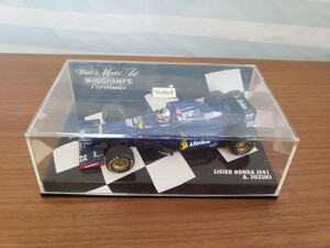 MINICHAMPS ミニチャンプス 1/43 LIGIER HONDA JS41 A.SUZUKI 430 950025 リジェ　ホンダ　鈴木亜久里　レーシング　ミニカー　レア