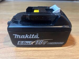 良品 マキタ 18V 6.0Ah リチウムイオンバッテリー BL1860B makita 充電回数5回以下 