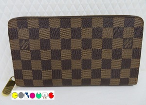 〔COLOURS〕 美品■ジッピー オーガナイザー■N60003■ダミエ■エベヌ■Louis Vuitton