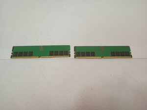 DDR5 メモリ 32GB × 2枚 セット 計 64GB 4800 Micron バルク 中古 デスクトップ マイクロン メモリー (検索用 Crucial G.skill Corsair)