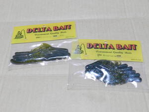 即決　デルタベイト 　DELTA BAIT チューブワーム ミニチューブ　2袋　SST(スモール　ソルティ　チューブ)　20本　ウォーターメロン　②