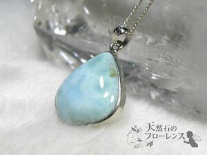 ラリマー　ブルーペクトライトシルバー枠ペンダント 縦 約24mm 横 約20mm larimar-p-t896 auc