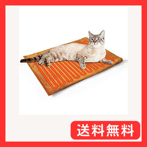 Sebary ペット用ホットカーペット 猫 犬ヒーターマット 電気ホットマット 40*30cm 設定不用 過熱保護 噛み