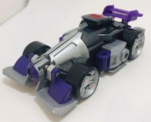 Playskool Heroes Transformers Rescue Bots Morbot Race Car Purple HTF Rescan 海外 即決