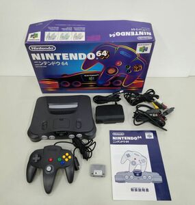 ゲーム機本体 /ニンテンドー64/Nintendo/ 動作確認済 / 箱,コントローラ,コントローラパック付き/NUS-001/酒々井店出荷・同梱不可【A090】