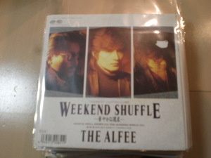 即決 EP レコード アルフィー THE ALFEE WEEKEND SHUFFLE 華やかな週末/見つめていたい ジャケット破れあり　EP8枚まで送料ゆうメール140円