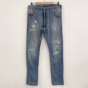 DIESEL Jogg Jeans KROOLEY-NE ダメージ加工 ジョグジーンズ メンズ W30 ディーゼル ジョガーパンツ スウェットデニム 3120238