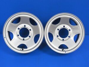 〇未使用品 TOPY 15X6J PCD139.7 6穴 ハブ径約106ミリ 15インチ ホイール 2本 ハイエース デリカ パジェロ キャラバン (g095155)