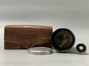 11＃E/5852　FUJINON フジノン 1：2 ｆ=10cm ライカLマウント カメラレンズ　100mm F2 用 view finder　現状/未確認　60サイズ