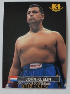 K-1●JOHN KLEIJN ジョニー・クレイン●格闘技　トレーディングカード　6,5㎝×9㎝　美品