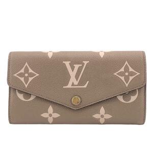 LOUIS VUITTON/ルイヴィトン ビトン M81049 ポルトフォイユ サラ バイカラー モノグラム アンプラント レザー 長財布