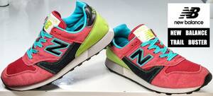 【美品・USED/本革天然皮革/復刻版・レトロ・クラシックモデル】NEW BALANCE　TRAIL　BUSTER　スポーツシューズ　　　　サイズ＝25.5ｃｍ