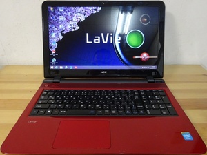 NEC ノートパソコン LaVie S PC-LS150SSR/Cele 2957U 1.4GHz/4GB/750GB/中古特価良品