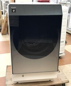 ■●【同梱不可】【らくらくC】中古品 シャープ ES-W112-SLL ドラム式洗濯乾燥機 左開き洗濯11kg乾燥6kg 超音波ウォッシャー搭載 2020年製