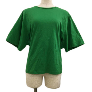 ケイビーエフ KBF アーバンリサーチ Tシャツ カットソー プルオーバー クルーネック 無地 マント 半袖 One 緑 グリーン レディース