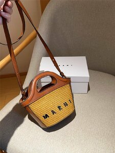 MARNI マルニ TROPICALIA MICRO バッグ 2way ハンドバッグ ショルダーバッグ レディース おしゃれ ブラウン