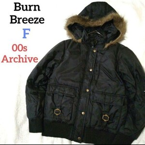 Burn Breeze バーンブリーズ 中綿ダウンジャケット ショート丈 平成ギャル グランジ y2k 00s Archive gurange opium オピウム 地雷系量産型