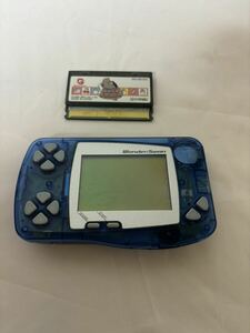 ワンダースワン BANDAI WonderSwan WS バンダイ ゲーム機 ソフト スケルトンブルー 