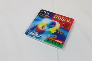 【新品未使用】TDK DOS/V用 フォーマット済フロッピー ２枚組　MF2HD-BMX2PS