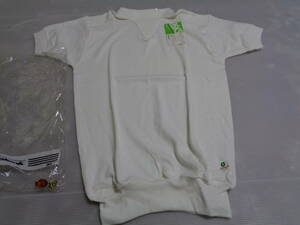 M 　白　U-４０３　jelenk　ジェレンク　半袖　Tシャツ　体操着　体操服　昭和レトロ　未使用日焼けカビシミ汚れ！難有！