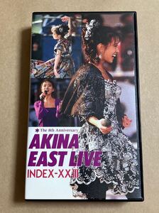 ビデオ VHS 中森明菜 / イースト・ライヴ インデックス23 75L8-8061 AKINA NAKAMORI スローモーション LIAR 背に日焼け シール貼りあり