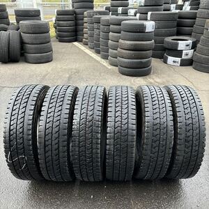 215/70R17.5 118/116L LT BRIDGESTONE ブリザック　地山中古スタッドレス　2021年UP　6本セット:43000円