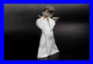 ●極上品 リヤドロ LLADRO 天使の考え事 4959 エンジェル ANGEL フィギュリン フィギュアリン 陶磁器インテリア置物 オブジェ 美術品 Z3380