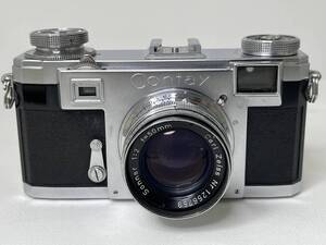 【M230】Contax Ⅱa Black Dial ZEISS IKON Sonnar 1:2 f=50mm レンズ 動作品 クラシックカメラ