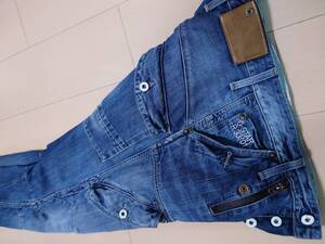 G-STAR RAW♪SCUBA 5620 TAPERED♪白釦♪ジースター♪立体裁断♪最高傑作♪W31 L34♪50214 2537 1363