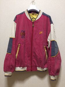 80s 90s NIKE 銀タグナイキ ブルゾンジャケット ジップアップジャケット コットンジャケット M