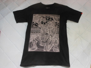 ◆VANS バンズ◆インカ文明　アステカ文明　古代文明人物画　Tシャツ◆脇下すぐ身幅43cm 着丈64cm