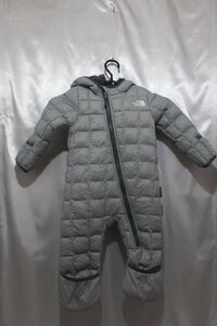 THE NORTH FACE ベビー用オールインワンダウンジャケット サイズ6-12M グレー系 キッズ