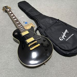 epiphone by Gibson Les Paul CUSTOM BLK エピフォン　ギブソン　レスポール カスタム　ジャンク扱い lespaul EPIPHONE 1968 