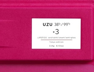 値下げ!未開封 UZU-13■UZU BY FLOWFUSHI (ウズ バイフローフシ) 38°C / 99°F リップスティック ＜TOKYO＞ +3コーラルピンク乙女キュート