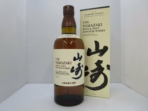 サントリー シングルモルト ウイスキー 山崎 700ml 43% SUNTORY YAMAZAKI 国産 未開栓 古酒 発送先広島県限定 箱付き/A41672