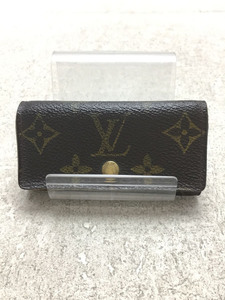 LOUIS VUITTON◆ルイヴィトン/キーケース/-/BRW/総柄/レディース/状態考慮/4連