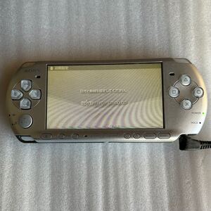 SONY ソニー PSP 3000 シルバー PlayStation Portable プレステ プレイステーションポータブル ゲーム機 本体 のみ 現状品