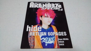 ▲　ARENA37℃ SPECIAL vol.6　X JAPAN hide /　CRAZE　/ TAKUI / Dope HEADz　※管理番号 pa2117